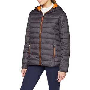 Result Urban Womens/Ladies Snowbird  Casual Winter Zip up  Jacket / Grey/Orange